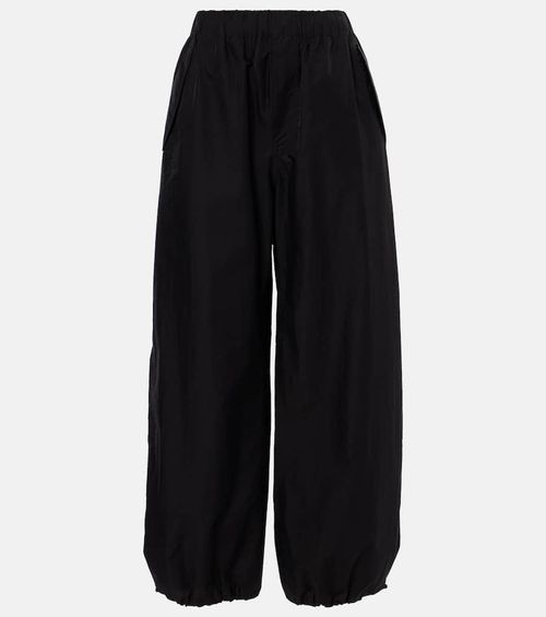 Wardrobe. NYC High-rise cotton-blend wide-leg pants