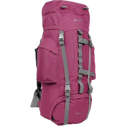 Mountain Warehouse Unisex 'Tor' Rucksack with Multiple Pockets Waterproof Travel Backpack Berry - One