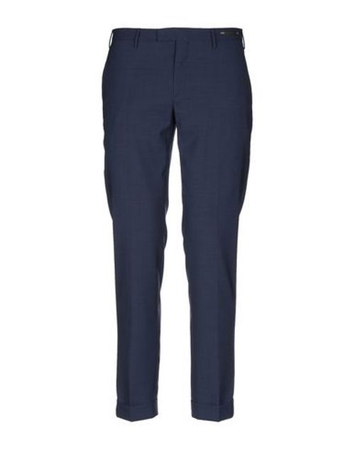 Man Pants Blue Size 32 Polyester, Wool, Elastane