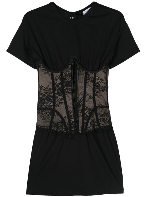 Corset-style dress - Black