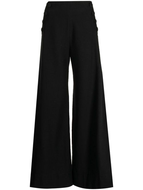 Sailor cotton-blend trousers - White
