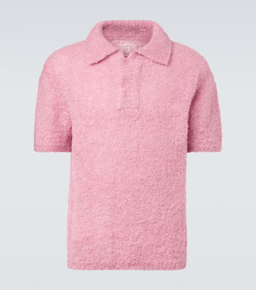 Alpaca-blend polo sweater