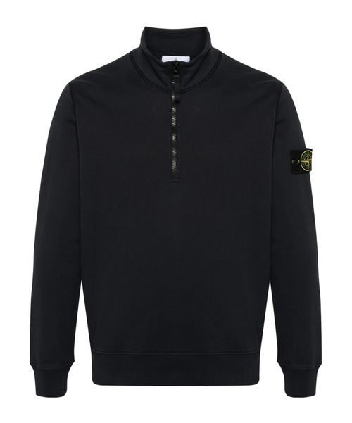 Logo Patch Quarter-Zip Sweatshirt