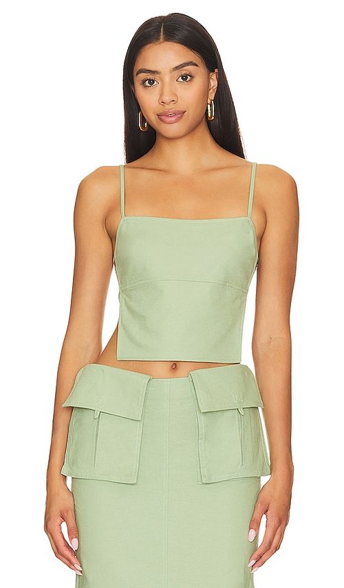 Camila Coelho Rousseau Top in Sage. - XL also in