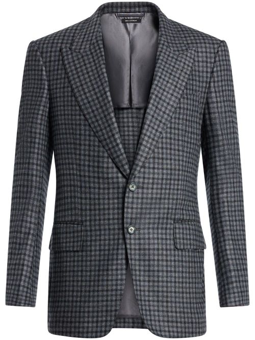 Checked blazer - Grey