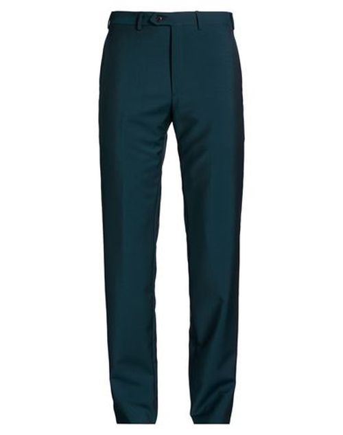 Man Pants Dark green Size 38 Virgin Wool, Mohair wool