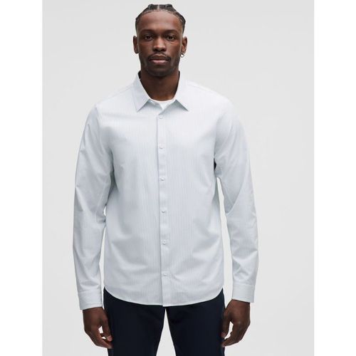 Lululemon – Men's New Venture Long-Sleeve Shirt Classic-Fit – Color White/Blue – Large