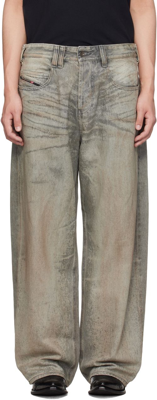 Gray Regular Waist 1997 D-Enim-M Relaxed Jeans