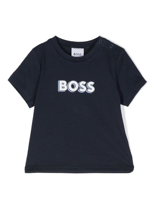 Logo-print T-shirt - Blue