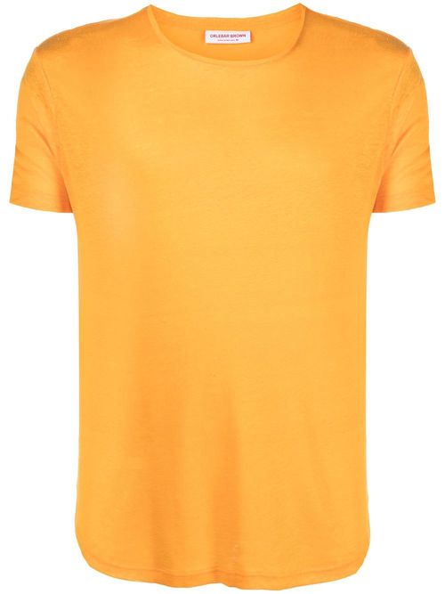 Round-neck short-sleeve T-shirt - Orange