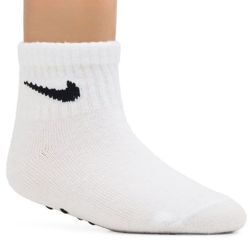 Infant' 3 Pack 12-24 Month Gripper Ankle Socks (Black/Grey/White)