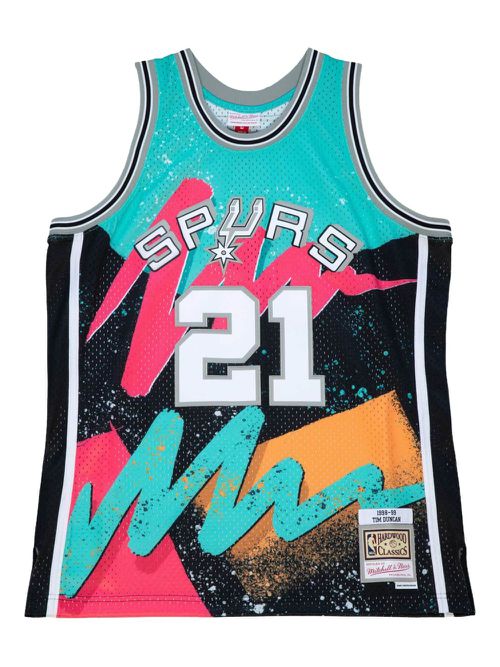 Mitchell & Ness Tim Duncan NBA San Antonio Spurs 1998 Hyper Hoops Swingman tank top - Black