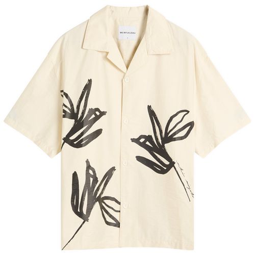 Men's Washed Ink Flower Vacation Shirt