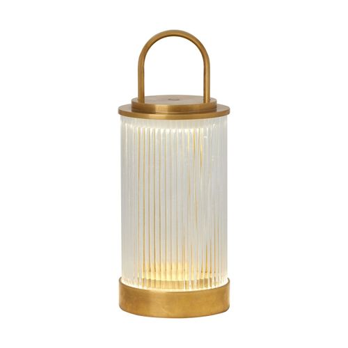 Natural Brass LED Table Lamp from the Tawa Collection