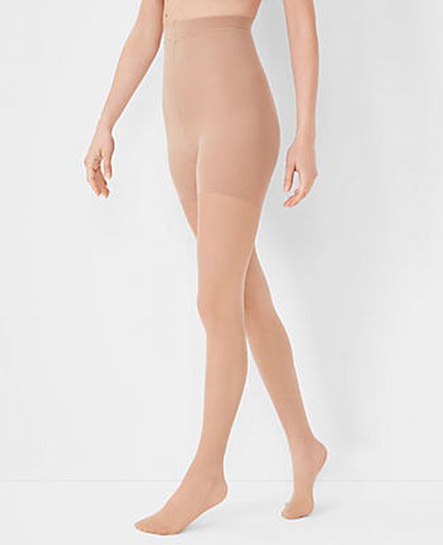 Ann Taylor Sheer High Waist Control Top Tights