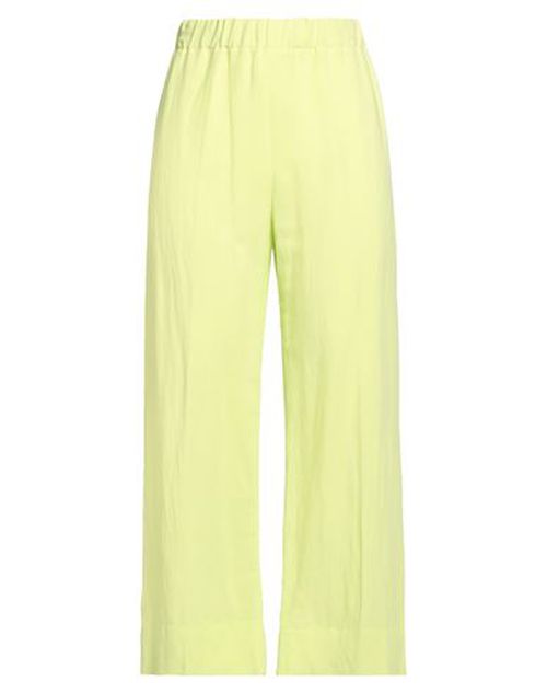 Woman Pants Lime green Size 4 Viscose, Linen