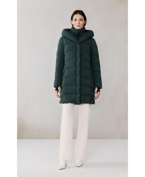 Women's Sonny-n Slim-Fit Novo Down Coat With Bib & Hood - Midnight forest