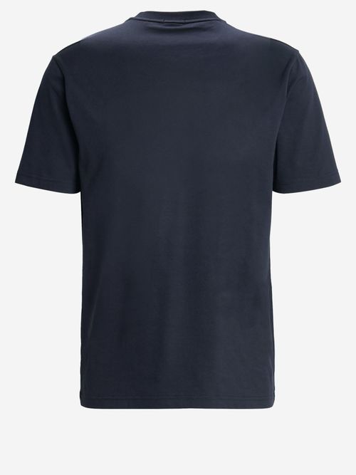 Logo-Print Cotton T-Shirt — Navy