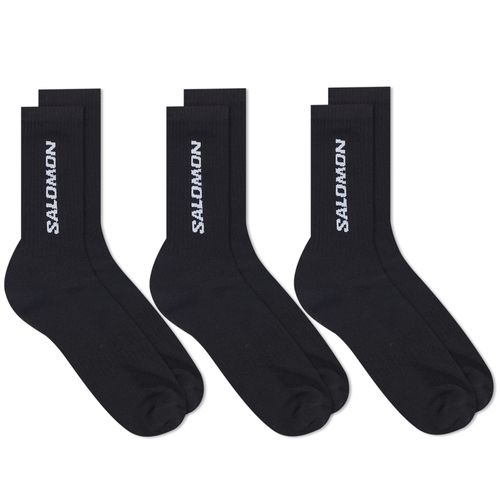 Men's EVERYDAY CREW SOCK 3-PACK in Black, Size X-Large