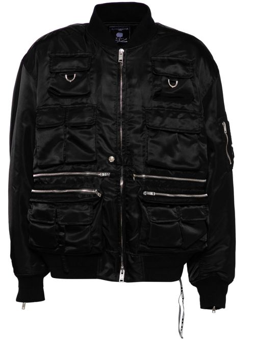 Multiple-pockets jacket - Black