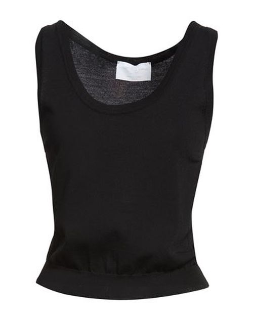 Collezione N_01 Woman Tank top Black Size M Viscose, Polyamide