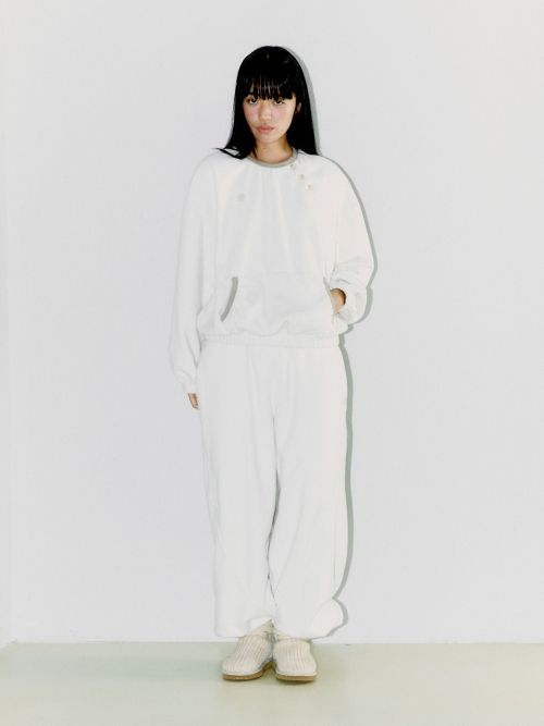 DIAGONAL FLEECE SWEAT SET UP