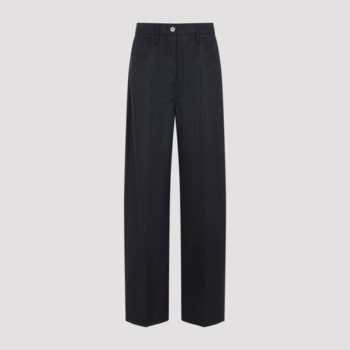Anthracite Grey Virgin Wool Pants