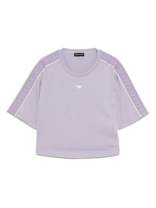 Logo-embroidered T-shirt - Purple