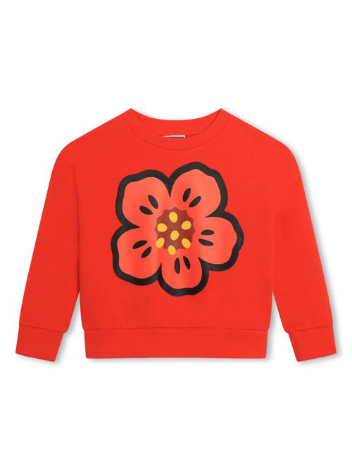 Boke Flower-print crew-neck sweatshirt - Red