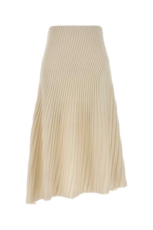 Alaia Twisted Skirt — Beige