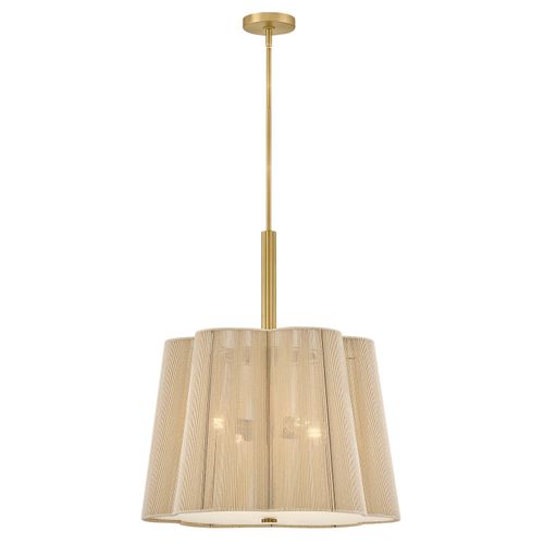 Lacquered Brass LED Chandelier from the Sasha Collection
