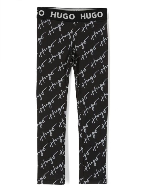 Logo-print leggings - Black