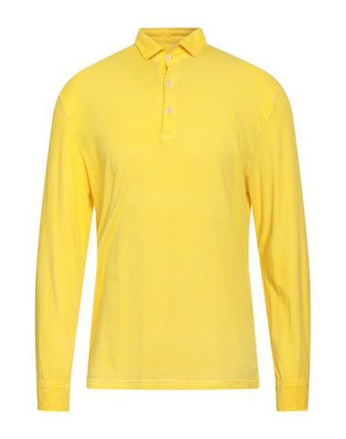 Man Polo shirt Yellow Size L Cotton