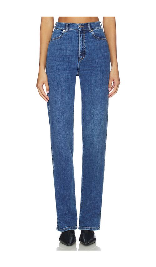 Dr. Denim Moxy Straight Leg in Blue. L. Also in M, S