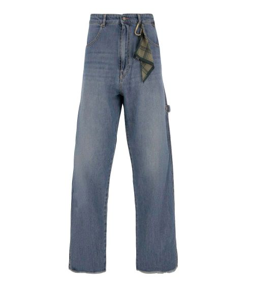 Blue Mid Rise Jeans