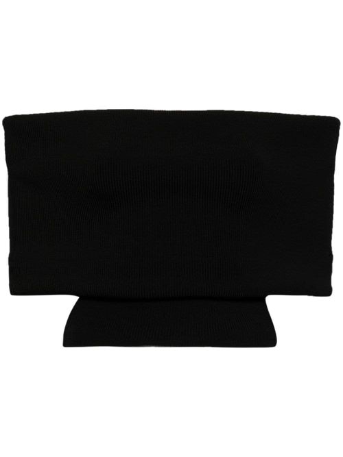 Cut-out knitted top - Black