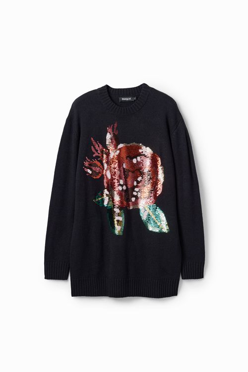 M. Christian Lacroix oversize sequin pullover