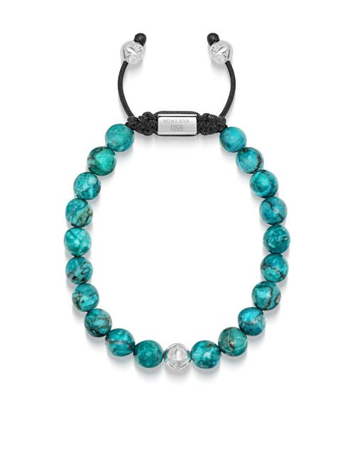 Nialaya Jewelry 남성 beaded bracelet - TURQUOISE MSS016