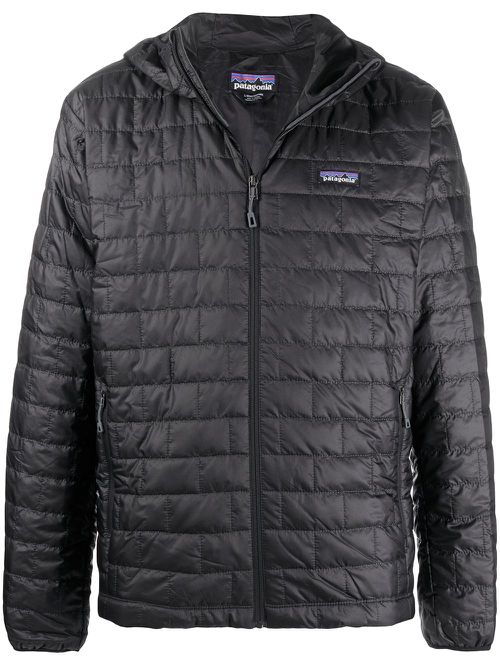 Hooded padded jacket - Black