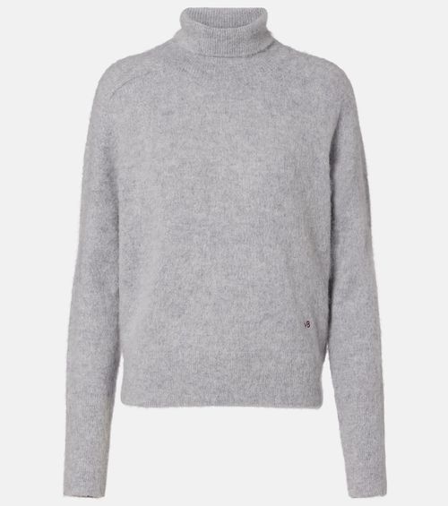 Wool-blend turtleneck sweater