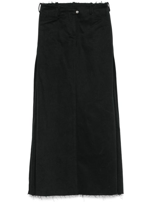 Fold maxi skirt - Black