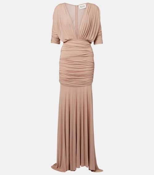 Devi semi-sheer maxi dress