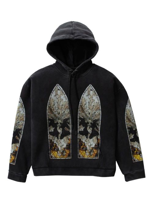 Matrimony stained-glass hoodie - Black