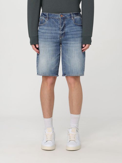 Short Men color Denim