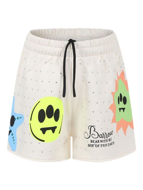 Logo-print shorts - White