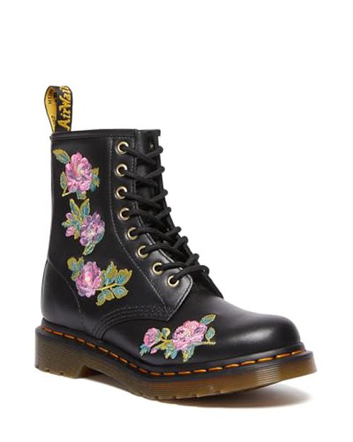 Dr. Martens Women's 1460 Vonda II Embroidered 8 Eye Boot Fashion
