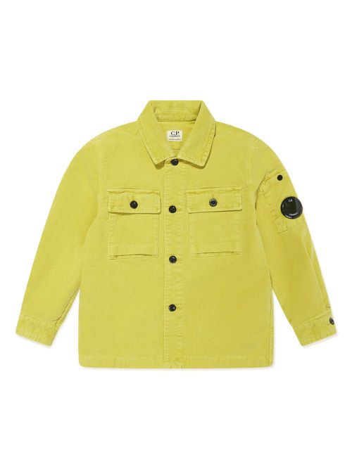 Logo-patch shirt - Green