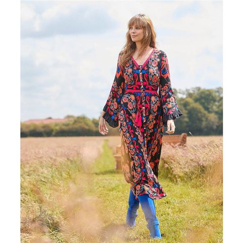 Button-Through Boho Maxi Dress