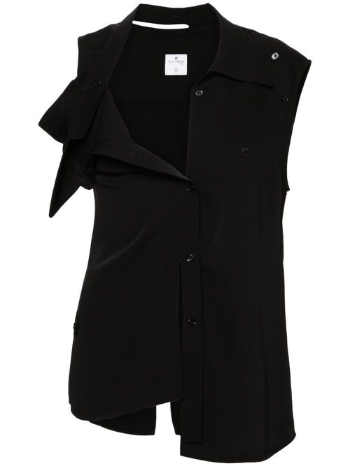 Modular Tech crepe shirt - Black