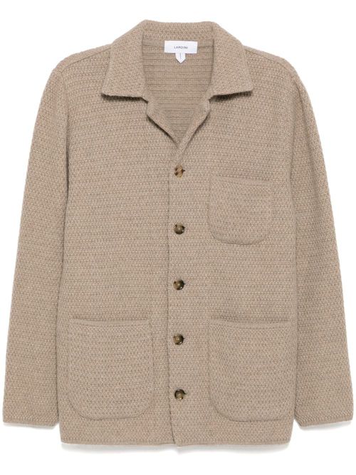 Knitted eco-friendly cashmere jacket - Neutrals